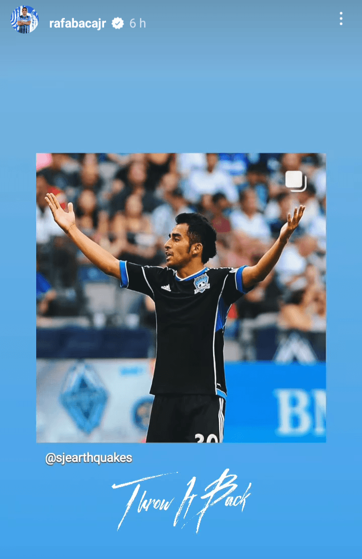 Publicación de Rafael Baca (Instagram @rafabacajr)