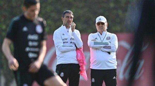 Ciudad de Mexico 29 de marzo 2022.   Gerardo Martino “Tata”, director tecnico durante el entrenamiento de la selección Nacional de Mexico en las instalaciones del centro de alto rendimiento de la FMF, previo al partido de las eliminatorias rumbo al mundial de fútbol Qatar 2022.Foto:Imago7/Etzel Espinosa