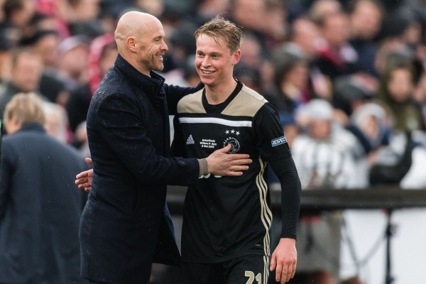 Erik ten Hag y Frenkie de Jong Ajax