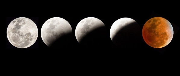 Eclipses de Luna Roja o Luna en Sangre. Fuente: (Pixabay)
