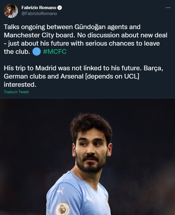Gündogan es pretendido por Barcelona, Arsenal y clubes alemanes