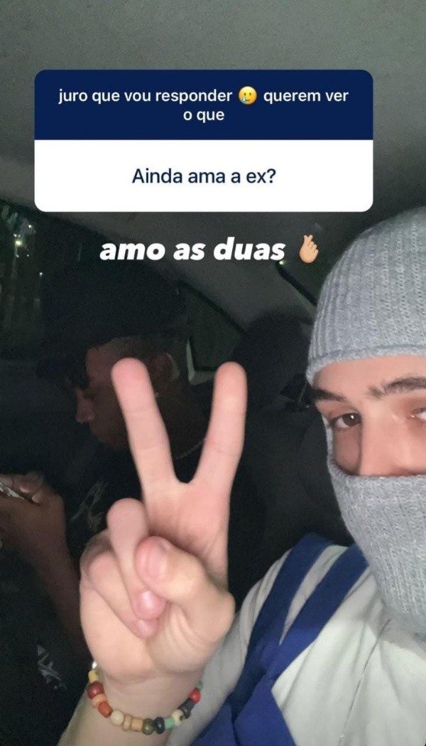 Reprodução/Instagram oficial de João Guilherme - João responde se ama suas ex-namoradas.
