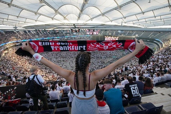 Festejo de Frankfurt. Getty.