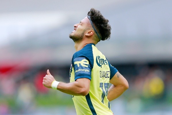 CIUDAD DE MEXICO, MEXICO - MAYO 14: Bruno Amilcar Valdez del America en lamento durante el juego de vuelta los cuartos de final del Torneo Clausura 2022 de la Liga BBVA MX en el Estadio Azteca el 14 de Mayo de 2022 en Ciudad de Mexico, Mexico. (Foto: Mauricio Salas/JAM MEDIA)