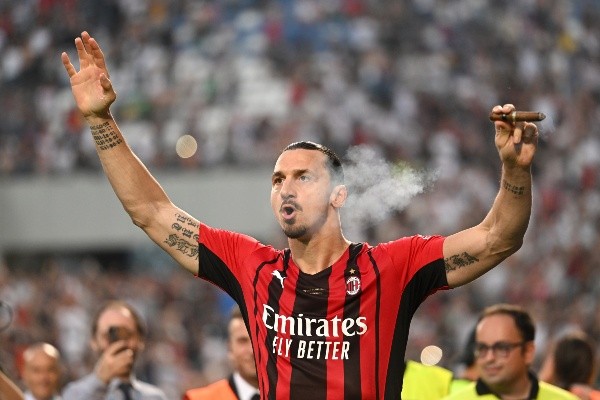 Zlatan en los festejos de la Serie A: Getty