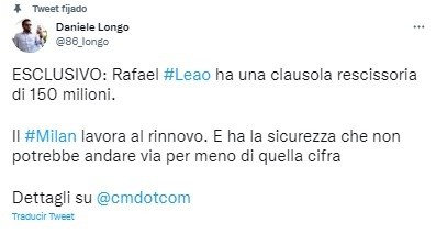 Fuente: Twitter Daniele Longo (@86_longo)