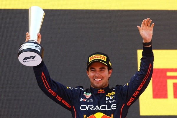 Sergio Pérez se conformó con el 2º lugar en España (Getty Images)