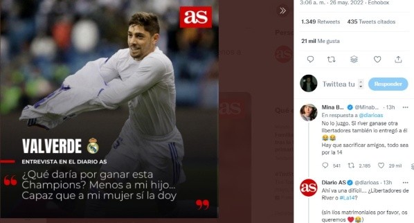 La imagen y comentario de Mina Bonino.