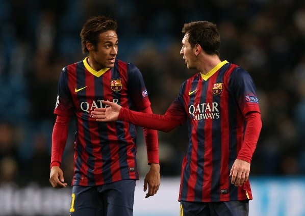 Neymar y Lionel Messi: Getty