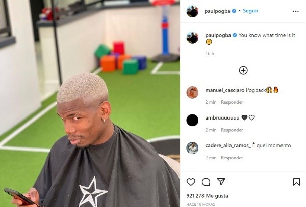 El nuevo look de Paul Pogba