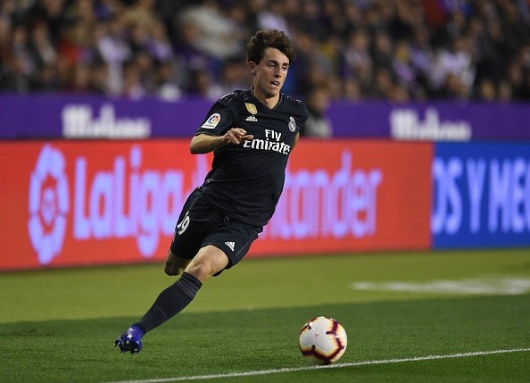 Odriozola en Real Madrid. Getty.