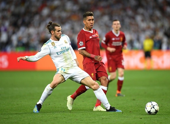 Bale ante Liverpool. Getty.