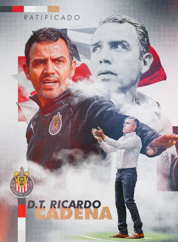 Ricardo Cadena seguirá siendo DT de Chivas (Chivas)