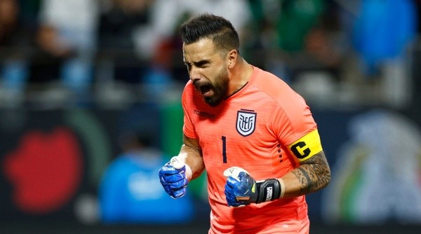 Hernán Galíndez, arquero de la selección de Ecuador