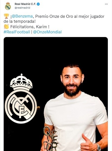 Comunicado de Real Madrid. Getty.