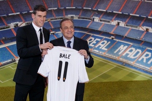 Presentación de Bale en 2013. Getty.