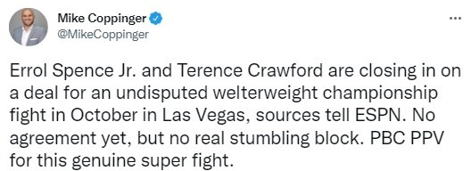 Foto: TW / Mike Coppinger