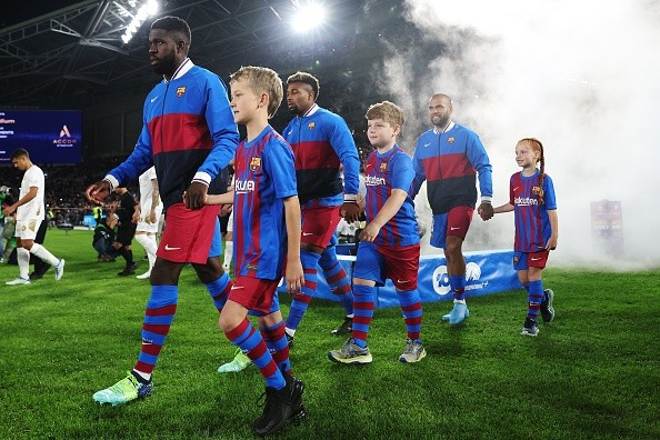 Barcelona en partido en Australia. Getty.