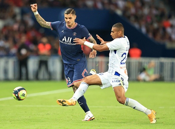 Icardi en acción con PSG. Getty.