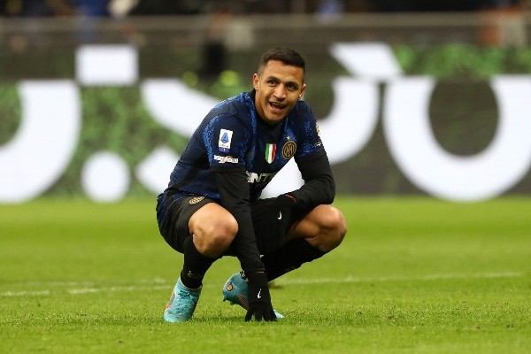 Alexis Sánchez en acción con Inter. Getty.