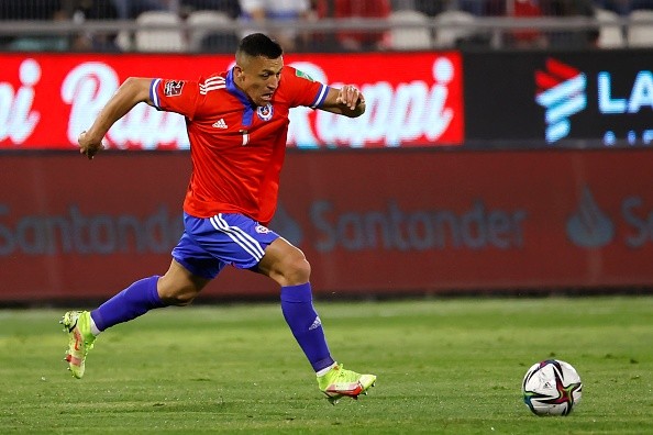 Alexis Sánchez con Chile. Getty.