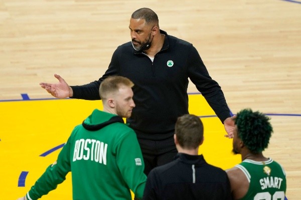 Thearon W. Henderson/Getty Images/ Finais NBA | &quot;Vamos trazer a série de volta para San Francisco&quot;, promete o técnico dos Celtics após derrota desta terça.