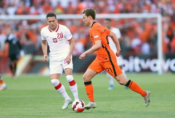 Frenkie de Jong en la Nations League: Getty