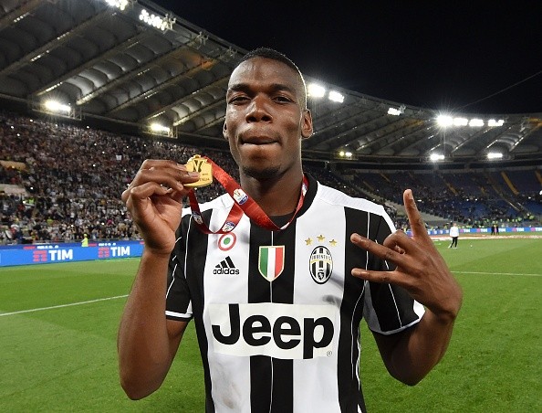 Pogba en festejo con Juventus. Getty.
