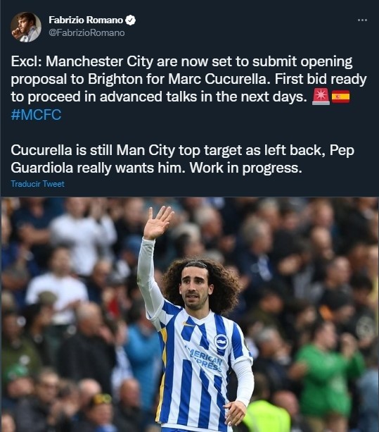 Manchester City va con todo por Marc Cucurella