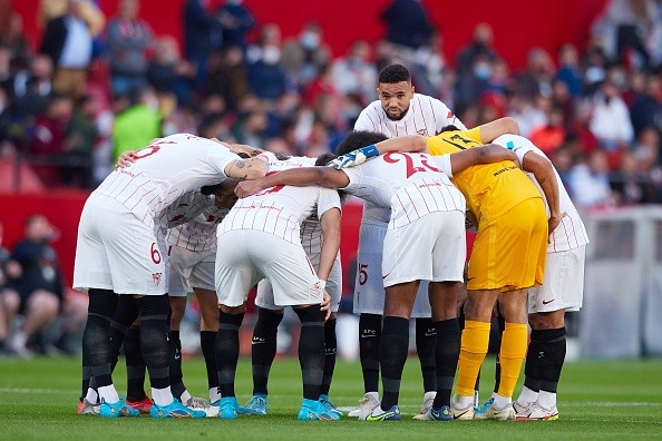 Sevilla el día de eliminación de Europa League. Getty.