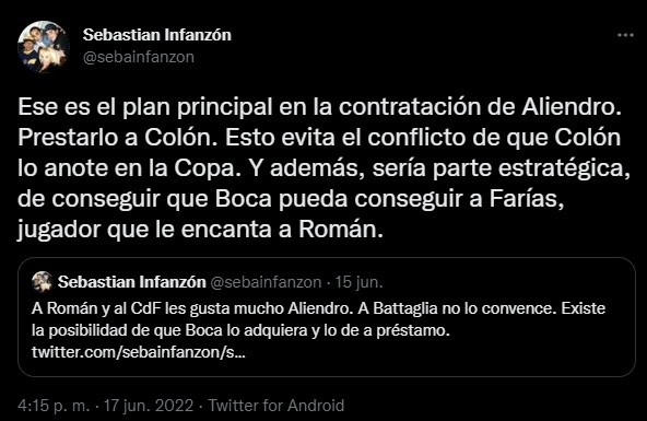 ¿Aliendro y Farías a Boca?