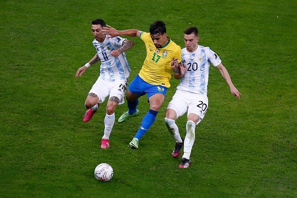 Brasil vs Argentina. Getty.