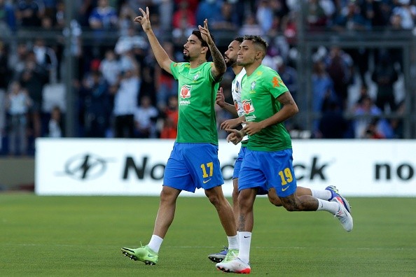 Entrenamiento de Brasil, candidato al título Mundial. Getty.