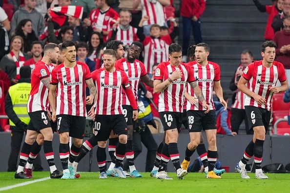 Athletic Club en festejo. Getty.