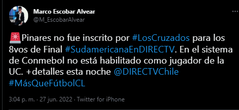 Marco Escobar Twitter César Pinares Marco Escobar Twitter César Pinares