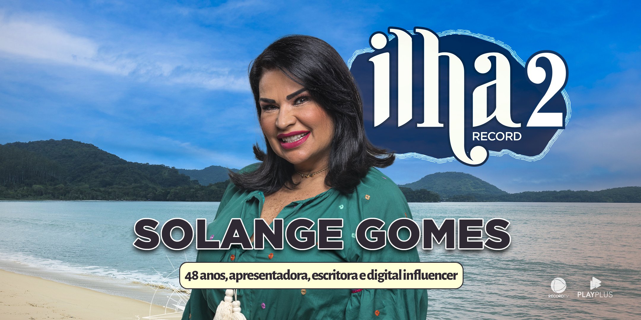 Solange Gomes é uma das participantes confirmados no reality - Imagem: Reprodução/Twitter oficial do Ilha Record