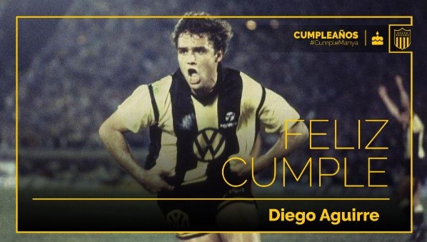 Peñarol rindió homenaje a Diego Aguirre (TW Peñarol)