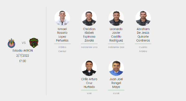 Designación arbitral de la FMF