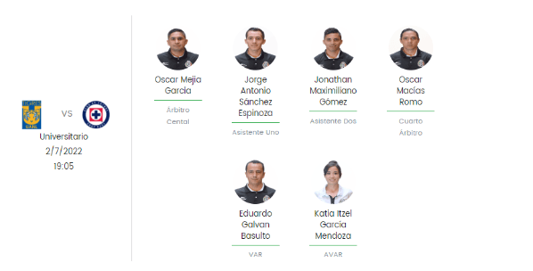 Designación arbitral de la FMF