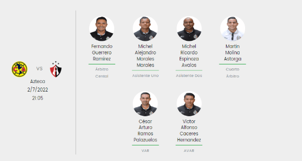 Designación arbitral de la FMF