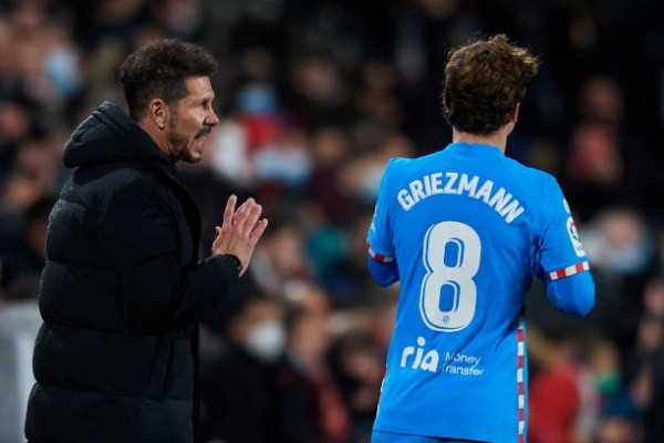 Antoine Griezmann y Diego Simeone: Getty