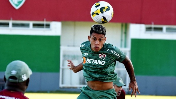 Foto: MAILSON SANTANA/FLUMINENSE FC - Matheus Martins deve entrar de titular contra o Corinthians neste sábado
