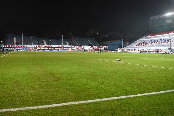 Nacional jugaba en Parque Central ante Plaza Colonia. Getty.
