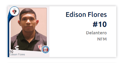 Edison Flores tenrá la 10 de Atlas. (Liga MX Oficial)