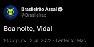 El tuit del Brasileirao.