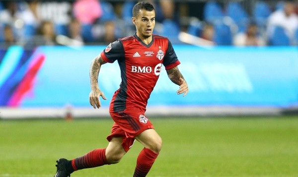 Sebastian Giovinco #10 of Toronto FC dribbles the ball during the first half of the 2018 Campeones Cup Final against Tigres UANL at BMO Field on September 19, 2018 in Toronto, Canada. (Photo by Vaughn Ridley/Getty Images)