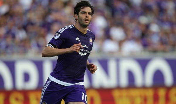 Kaka #10 of Orlando City SC is seen during an MLS soccer match between the New York City FC and the Orlando City SC at the Orlando Citrus Bowl on March 8, 2015 in Orlando, Florida. This was the first game for both teams and the final score was 1-1. (Photo by Alex Menendez/Getty Images)