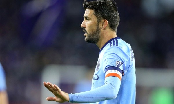 David Villa #7 of New York City FC is seen on the field during a MLS soccer match between New York City FC and Orlando City SC at the Orlando City Stadium on March 5, 2017 in Orlando, Florida. (Photo by Alex Menendez/Getty Images)
