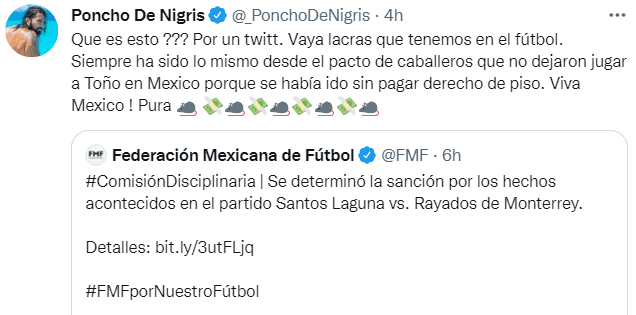 Poncho De Nigris se descargó contra la Liga MX.