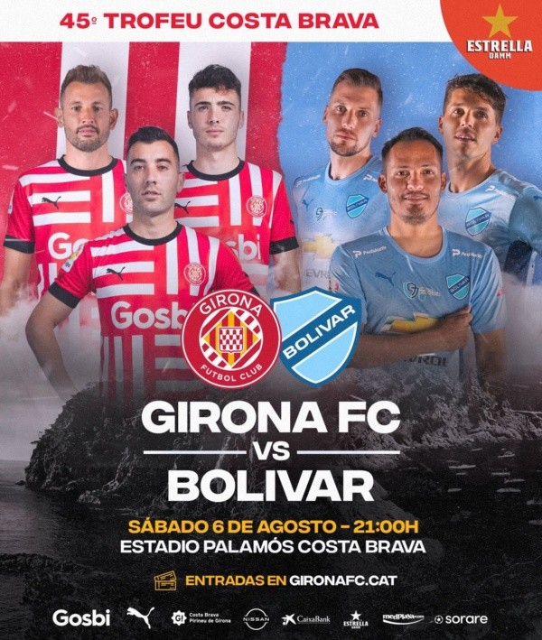 Afiche oficial del Girona - Bolívar